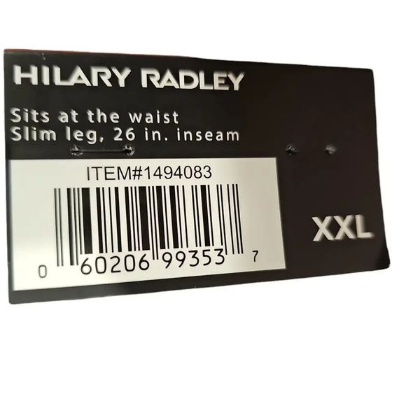 Hilary Radley Pull-On Ankle Pants Indigo Size XXL NWT - Picture 8 of 10